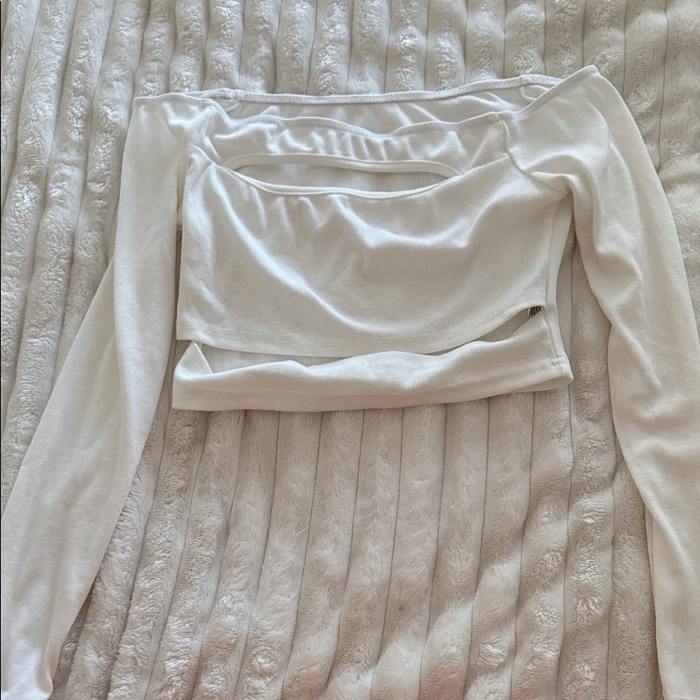 Elegant White Off-Shoulder Top